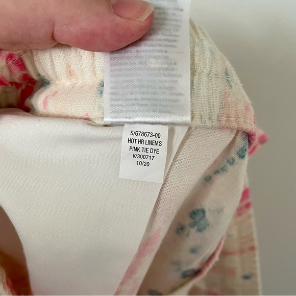 Old Navy High-Waisted Tie-Dye Linen-Bend Shorts Size Large - Picture 9 of 9